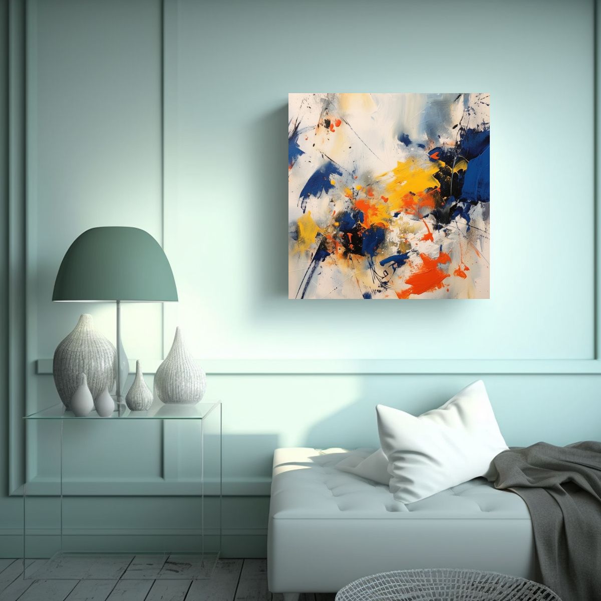 GENERICO - Pintura Abstracta Arte Inspiración Armonía 90x90 Cm