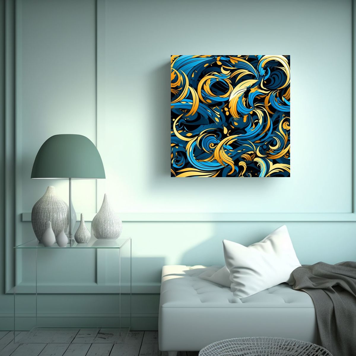 GENERICO - Cuadro Decorativo De Patrón Sin Fisuras De 60x60 Cm