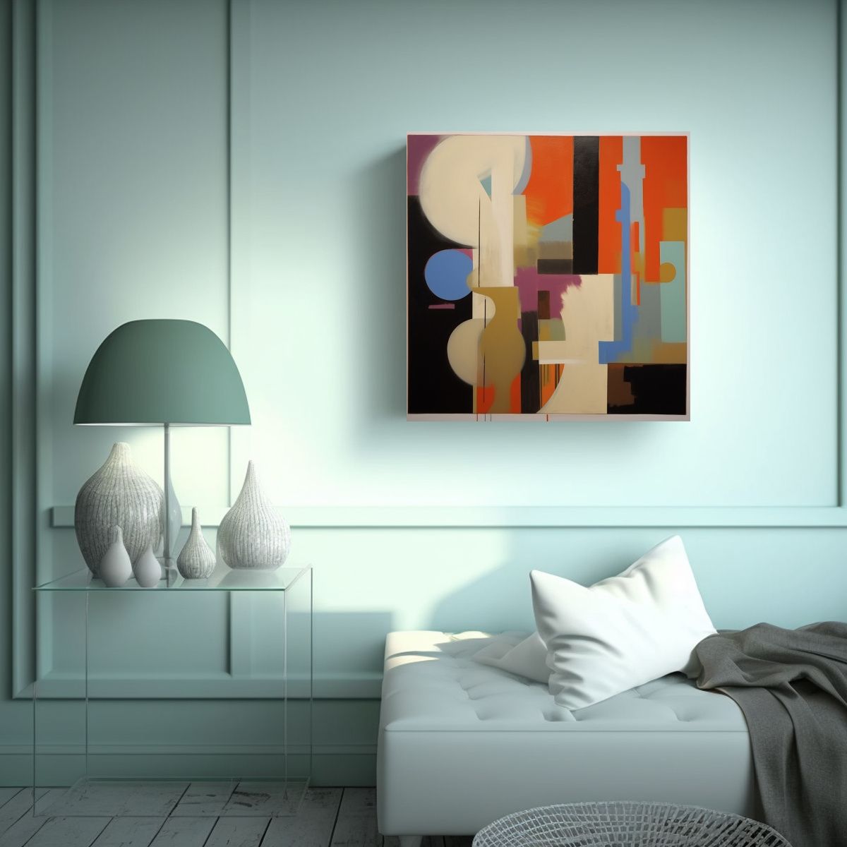 GENERICO - Pinturas Decorativas Estilo Galería En Lienzo 60x60 Cm