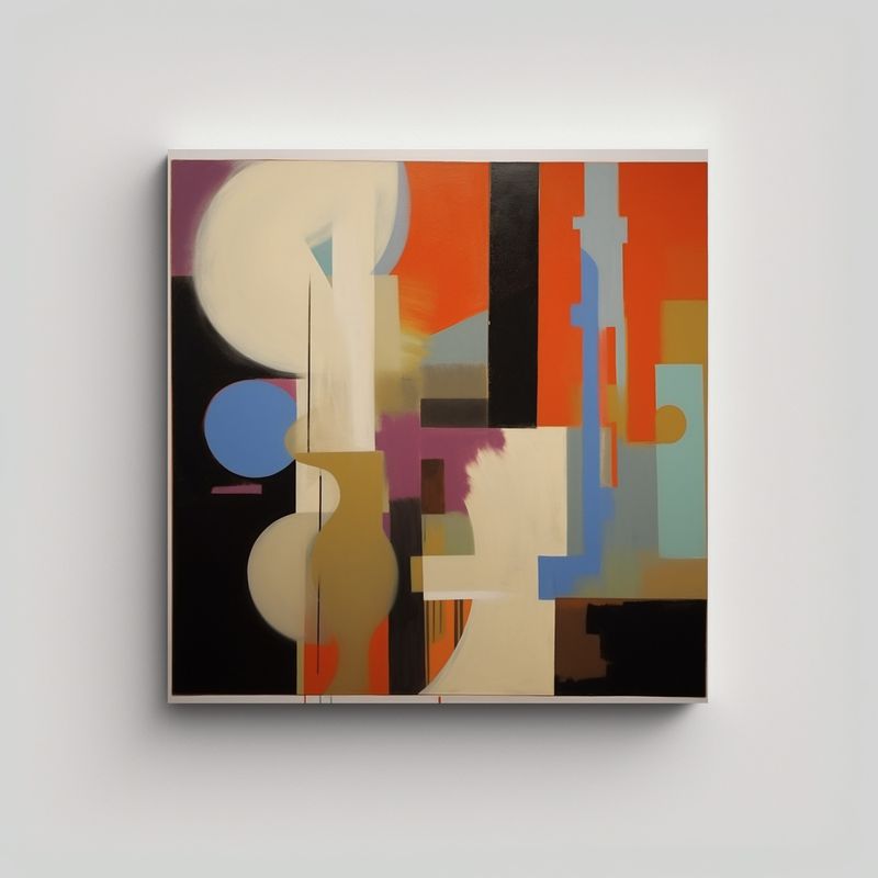 GENERICO - Pinturas Decorativas Estilo Galería En Lienzo 50x50 Cm