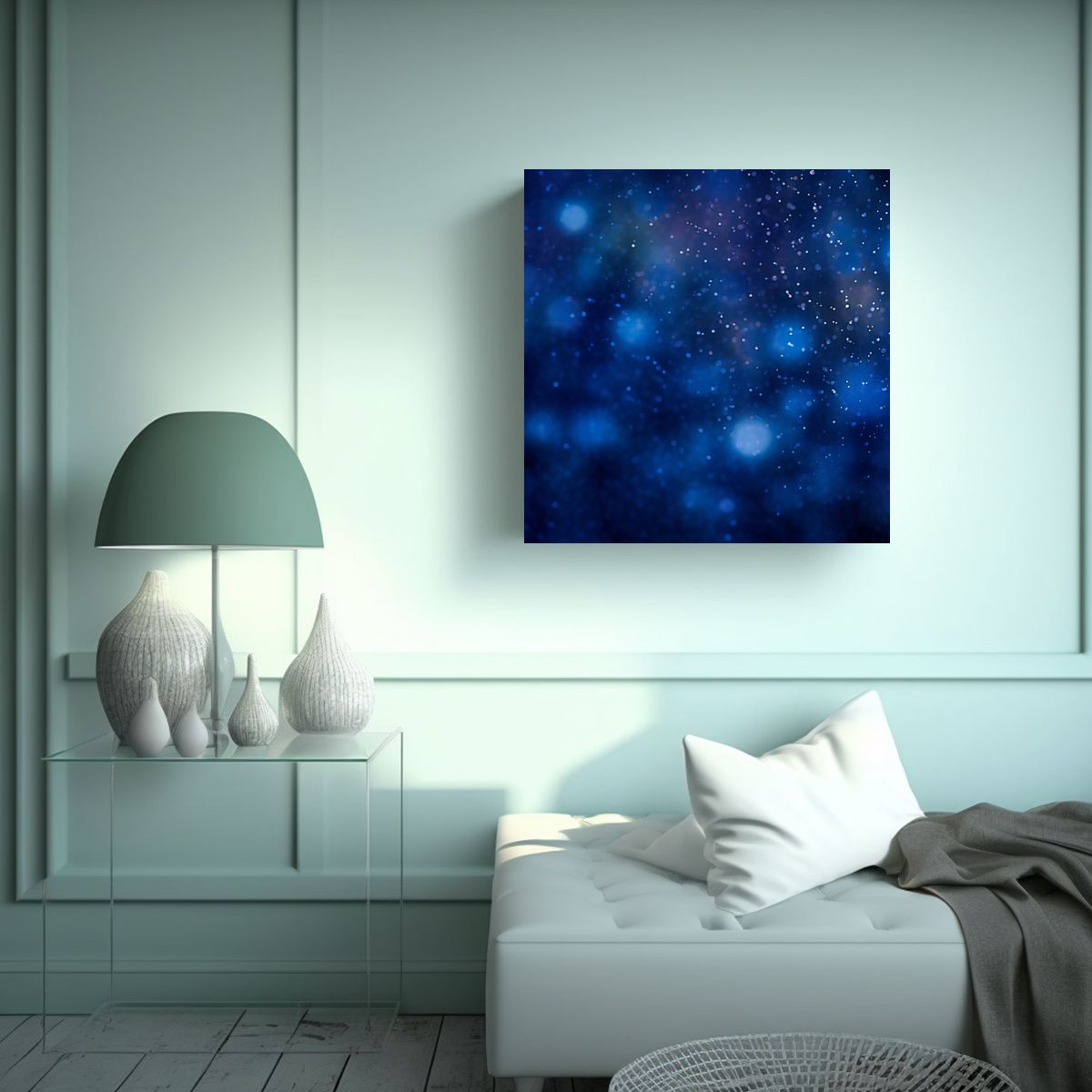 GENERICO - Textura De Fondo Azul Bokeh Elegancia Moderna 50x50 Cm