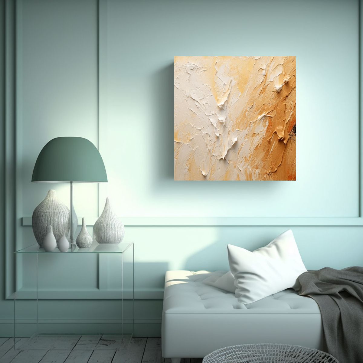 GENERICO - Pintura Vitalidad Oss Con Cuchilla, Fondo De 60x60 Cm
