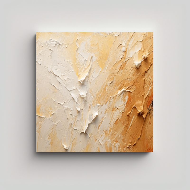 GENERICO - Pintura Vitalidad Oss Con Cuchilla, Fondo De 80x80 Cm