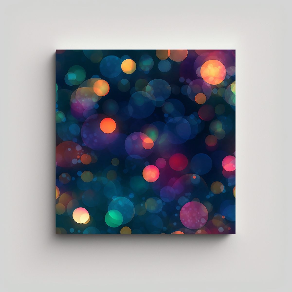GENERICO - Pinturas Decorativas De Lienzo Inspiración Bokeh 50x50 Cm.