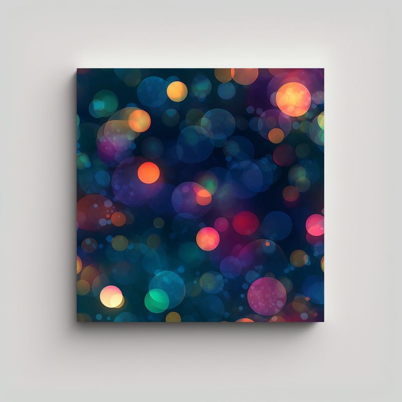 GENERICO - Pinturas Decorativas De Lienzo Inspiración Bokeh 80x80 Cm