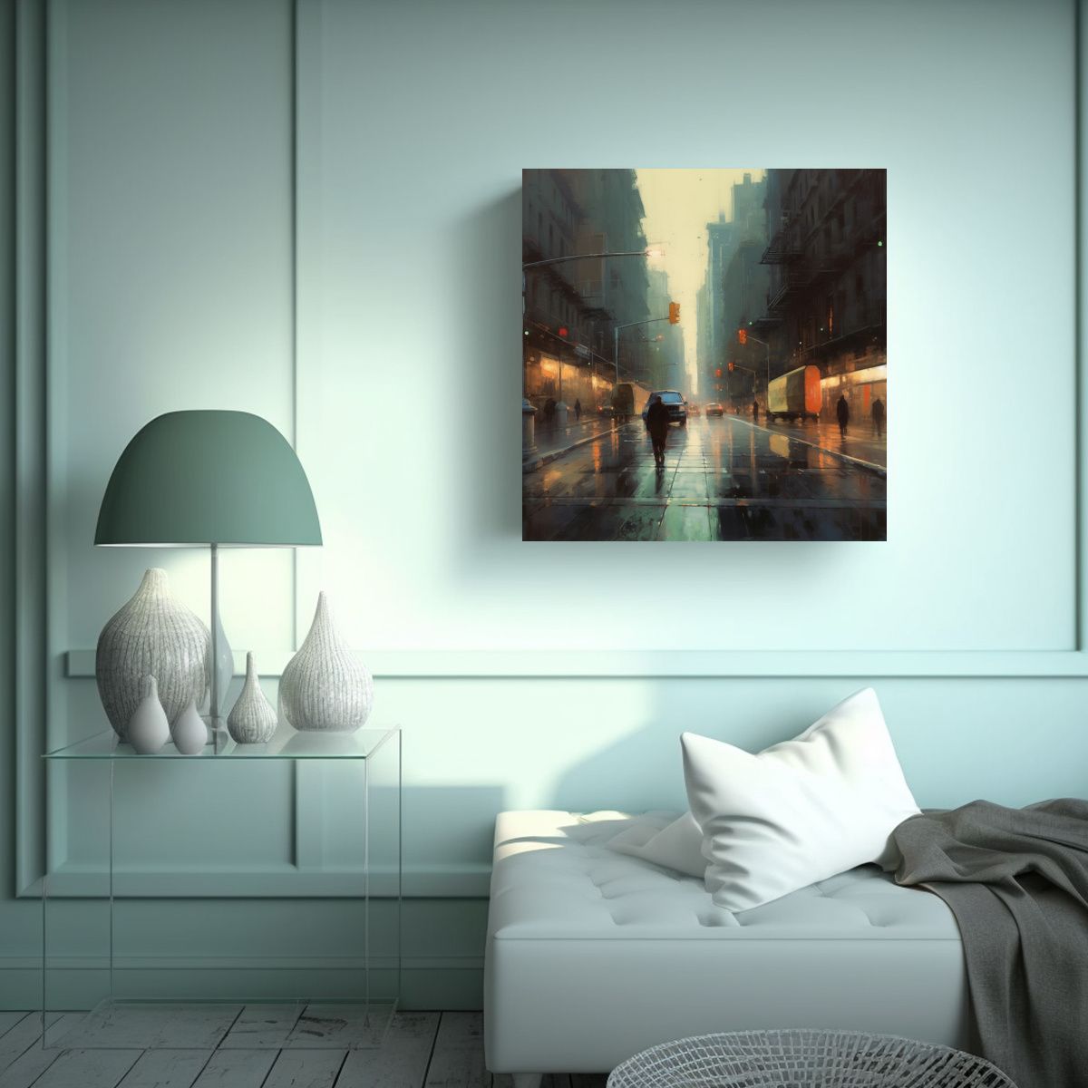 GENERICO - Pinturas De Decoración Inspiradas En La Cuadro 90x90 Cm