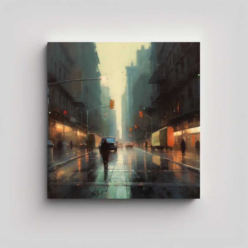 GENERICO - Pinturas De Decoración Inspiradas En La Cuadro 70x70 Cm