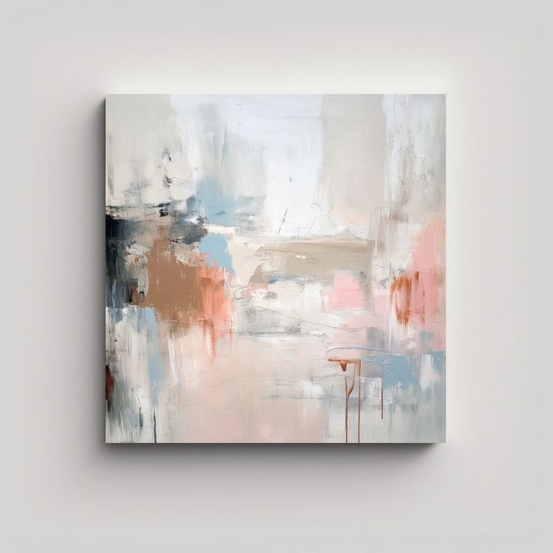 GENERICO - Pintura Decorativa Abstracta Minimalista Con 60x60 Cm