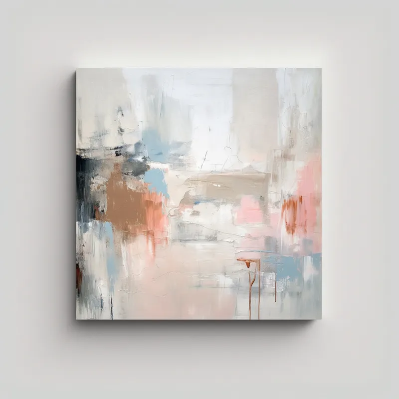 GENERICO - Pintura Decorativa Abstracta Minimalista Con 70x70 Cm