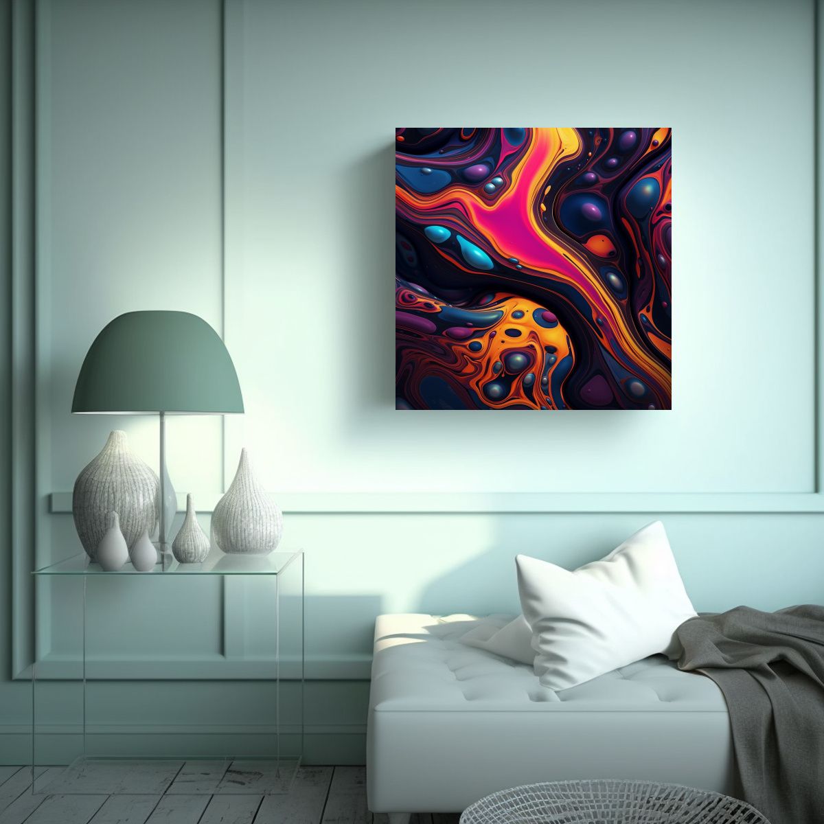 GENERICO - Cuadro De Tela Con Impresionante Patrón De 70x70 Cm