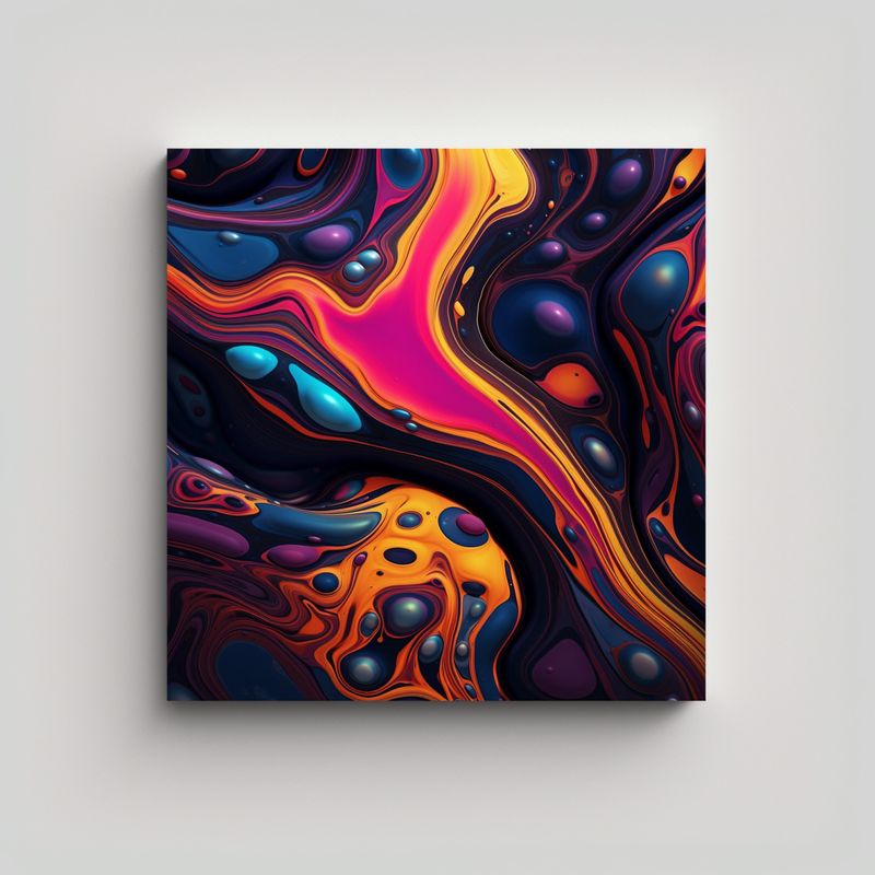 GENERICO - Cuadro De Tela Con Impresionante Patrón De 50x50 Cm