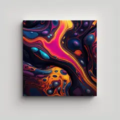 GENERICO - Cuadro De Tela Con Impresionante Patrón De 50x50 Cm