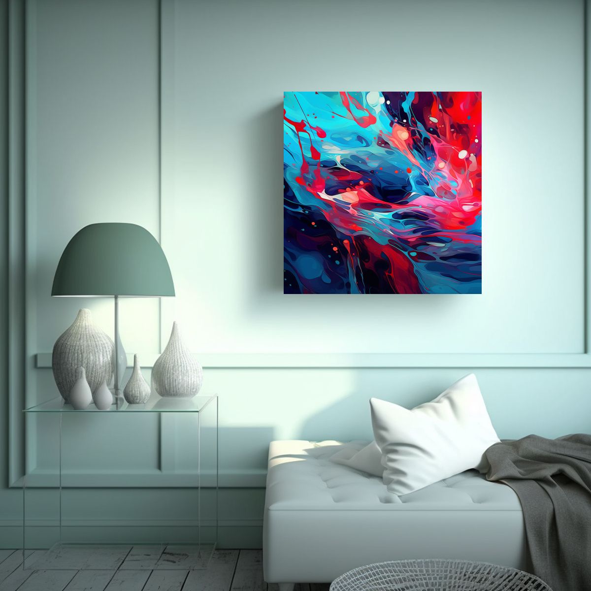 GENERICO - Lienzo De Tela Impreso Clásico Con Arte 70x70 Cm