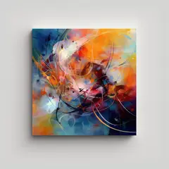 GENERICO - Lienzo De Tela Colorido Arte Abstracto 50x50 Cm