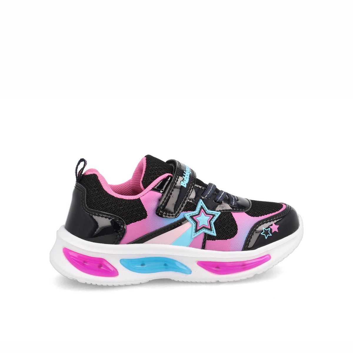 BUBBLE GUMMERS - Zapatilla Niña Bubblegummers Demian Negro-Rosado