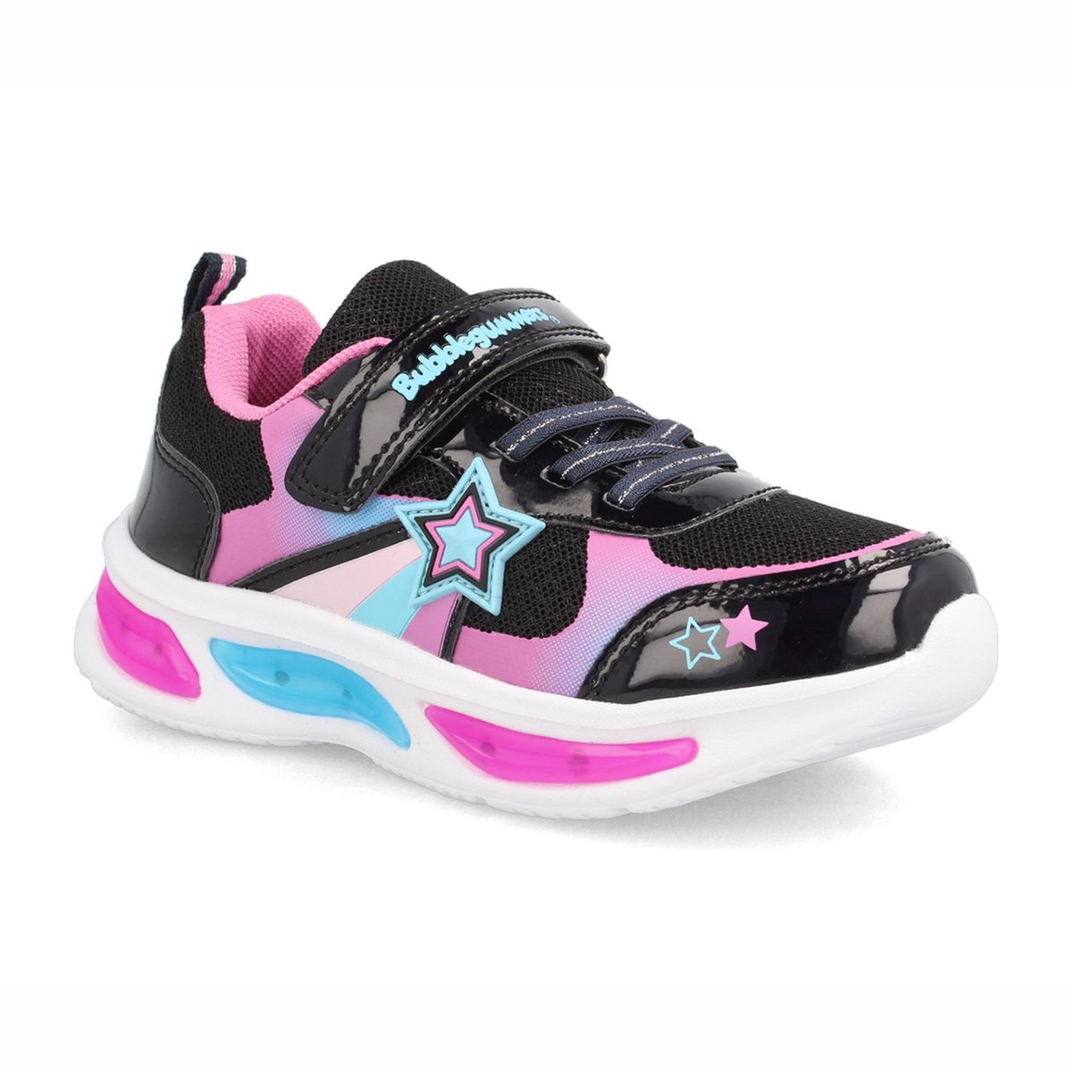 BUBBLE GUMMERS - Zapatilla Niña Bubblegummers Demian Negro-Rosado