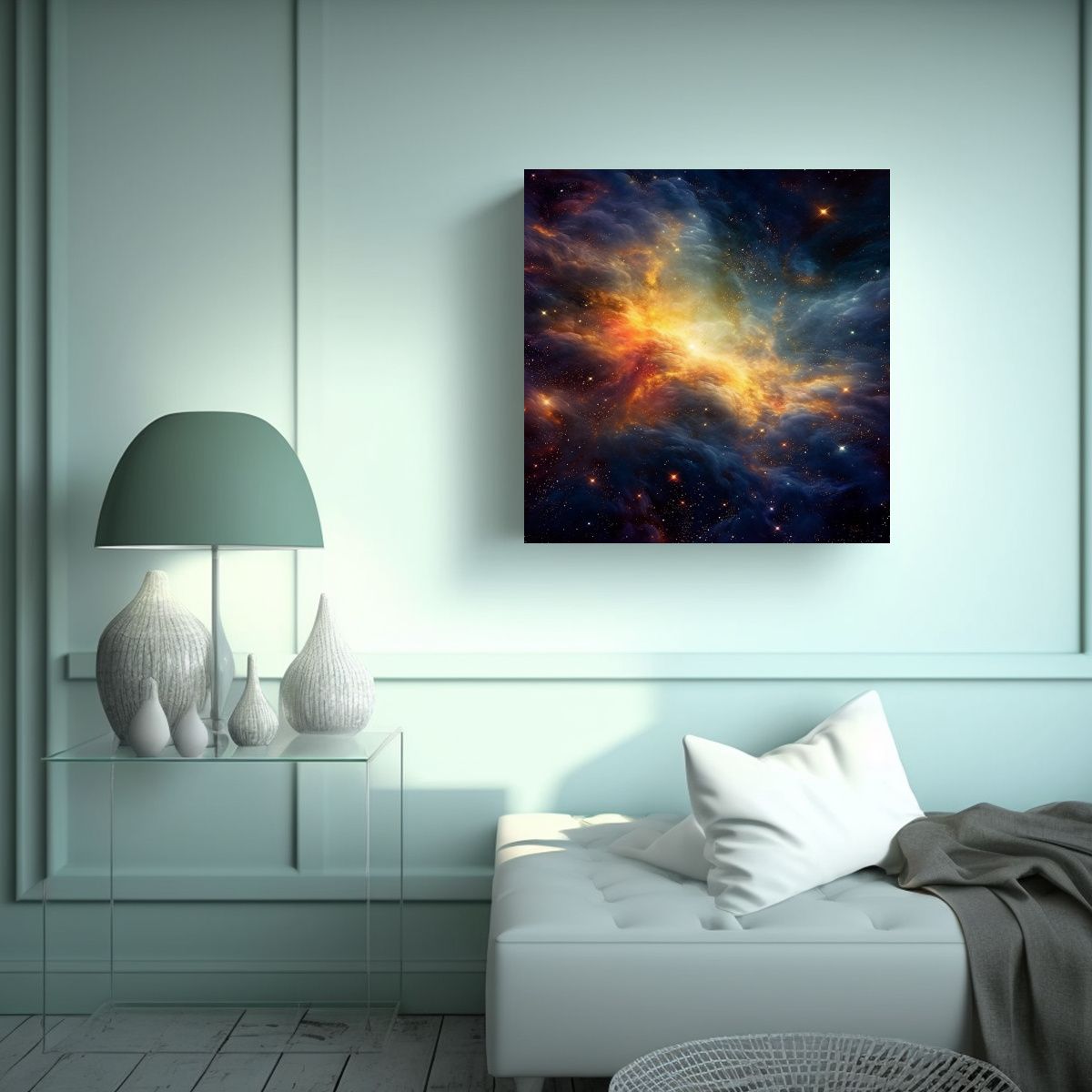 GENERICO - Pintura De Pared Galaxia Cálida Evocadora 70x70 Cm