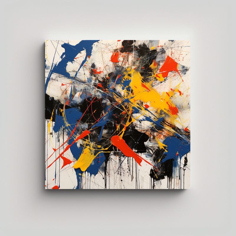 GENERICO - Pintura Conceptual Calma Obra Minimalista De Arte 70x70 Cm