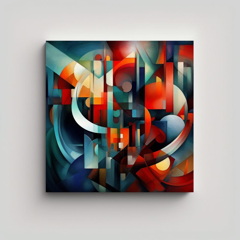 GENERICO - Cuadro De Movimientos Actuales Aliyun 8750846305 60x60 Cm