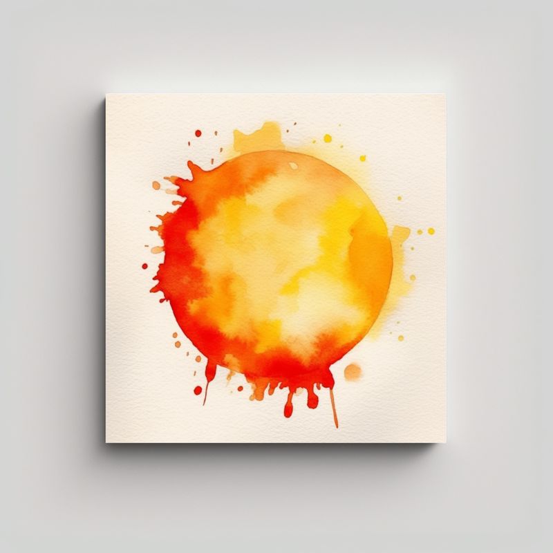 GENERICO - Pinturas Decorativas Minimalistas De Acuarelas 90x90 Cm