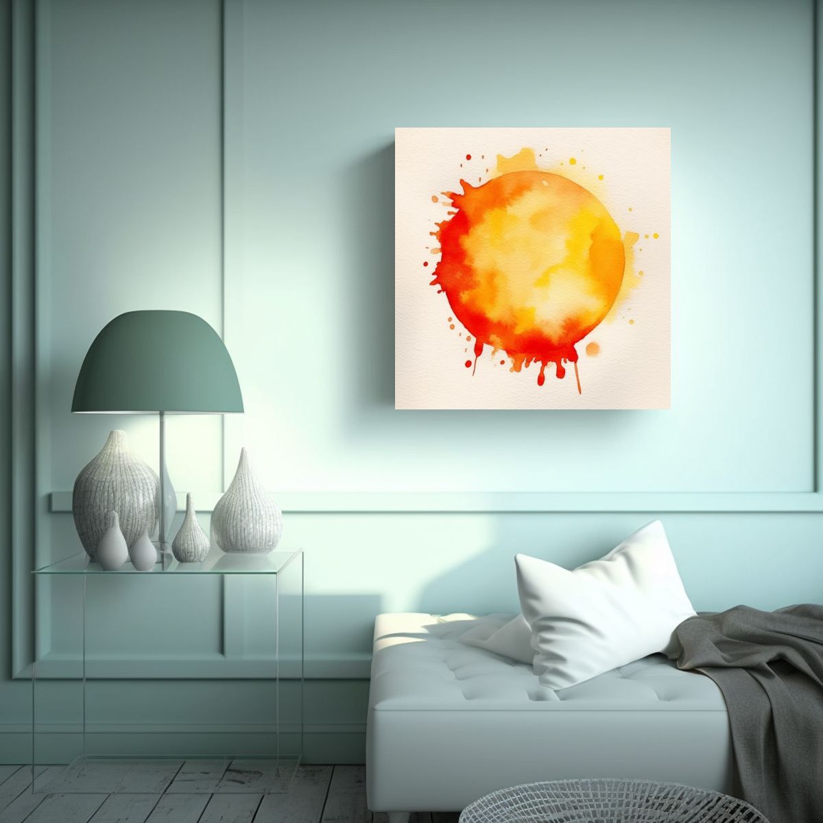 GENERICO - Pinturas Decorativas Minimalistas De Acuarelas 90x90 Cm