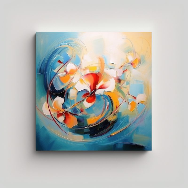 GENERICO - Pinturas Decorativas De Canva Para Un Diseño 80x80 Cm