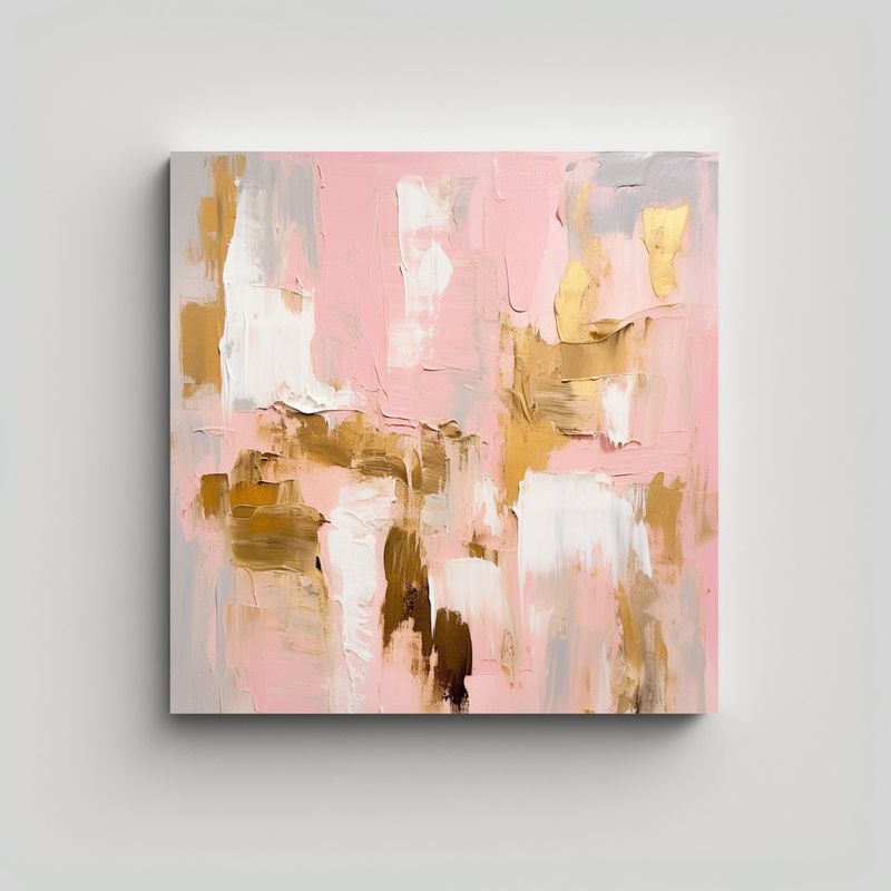 GENERICO - Pintura Decorativa En Bastidor Interior Con 90x90 Cm