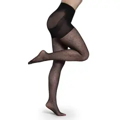 MONARCH - Panty Push Up Puntitos Negro