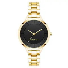 NINE WEST - Reloj Dorado Mujer NW2224BKGB - Dorado