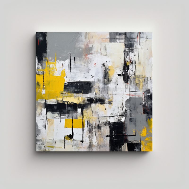 GENERICO - Arte Composición Innovador Pintura Abstracta En 60x60 Cm