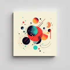 GENERICO - Pinturas Decorativas De Composición Conceptual 70x70 Cm