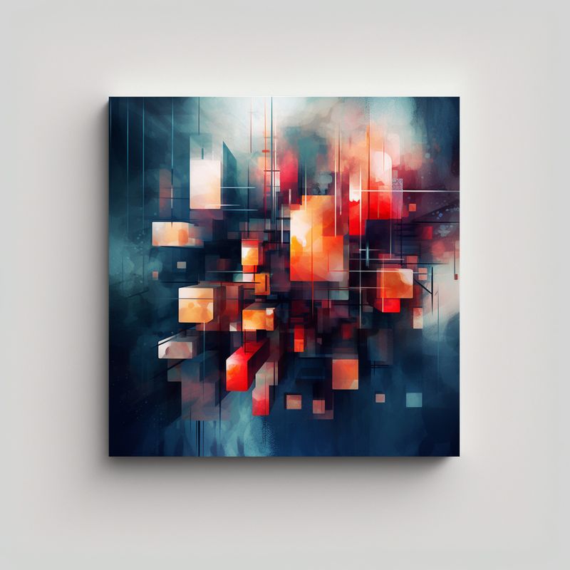 GENERICO - Pinturas Decorativas Juveniles Abstractas En 70x70 Cm
