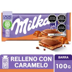 MILKA - Chocolate Milka® Relleno Caramelo Barra 100 Gr