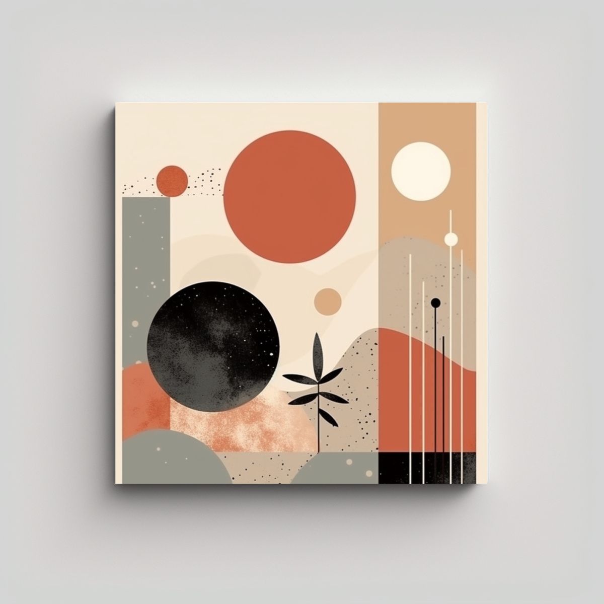 GENERICO - Pinturas Decorativas Abstractas De Expresión En 70x70 Cm