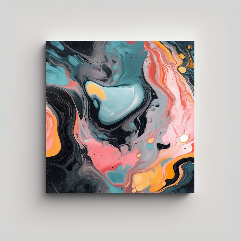 GENERICO - Pinturas Decorativas Con Inspiración En 50x50 Cm