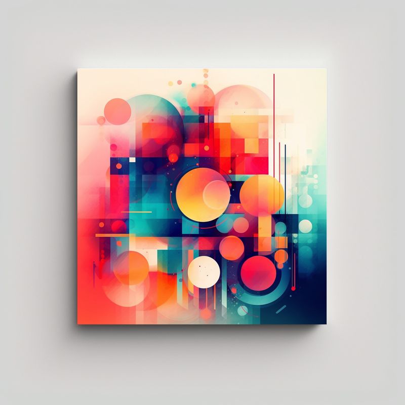 GENERICO - Pintura De Pared Moderna Arte Gráfico, Imagen 60x60 Cm