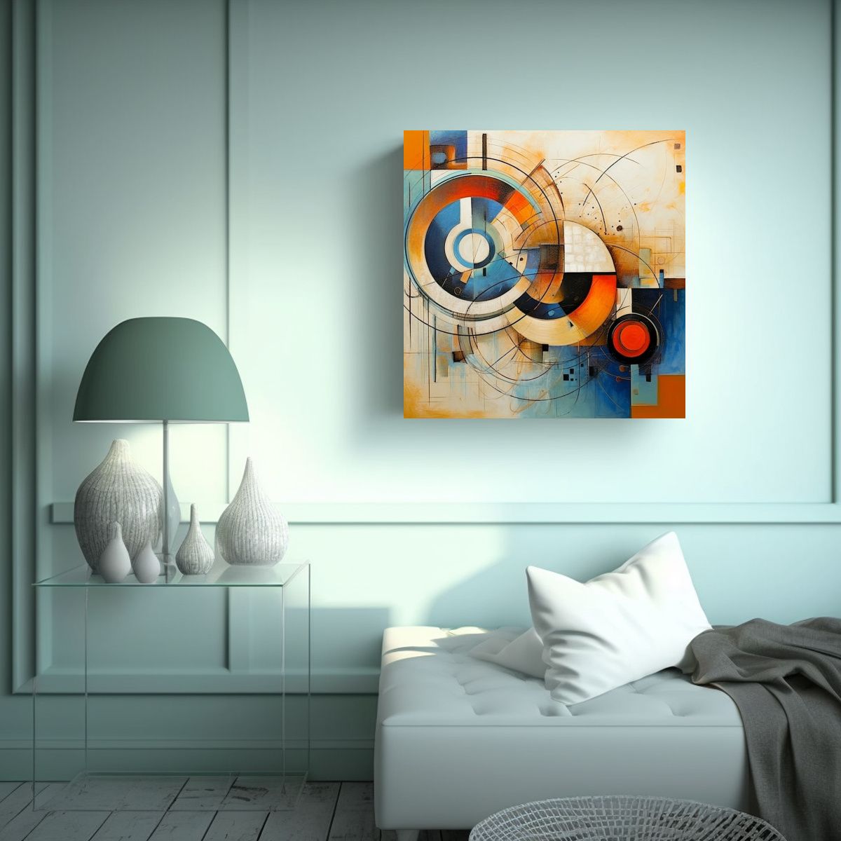 GENERICO - Cuadro Conceptual Pop Art Para Decoración Arte 80x80 Cm