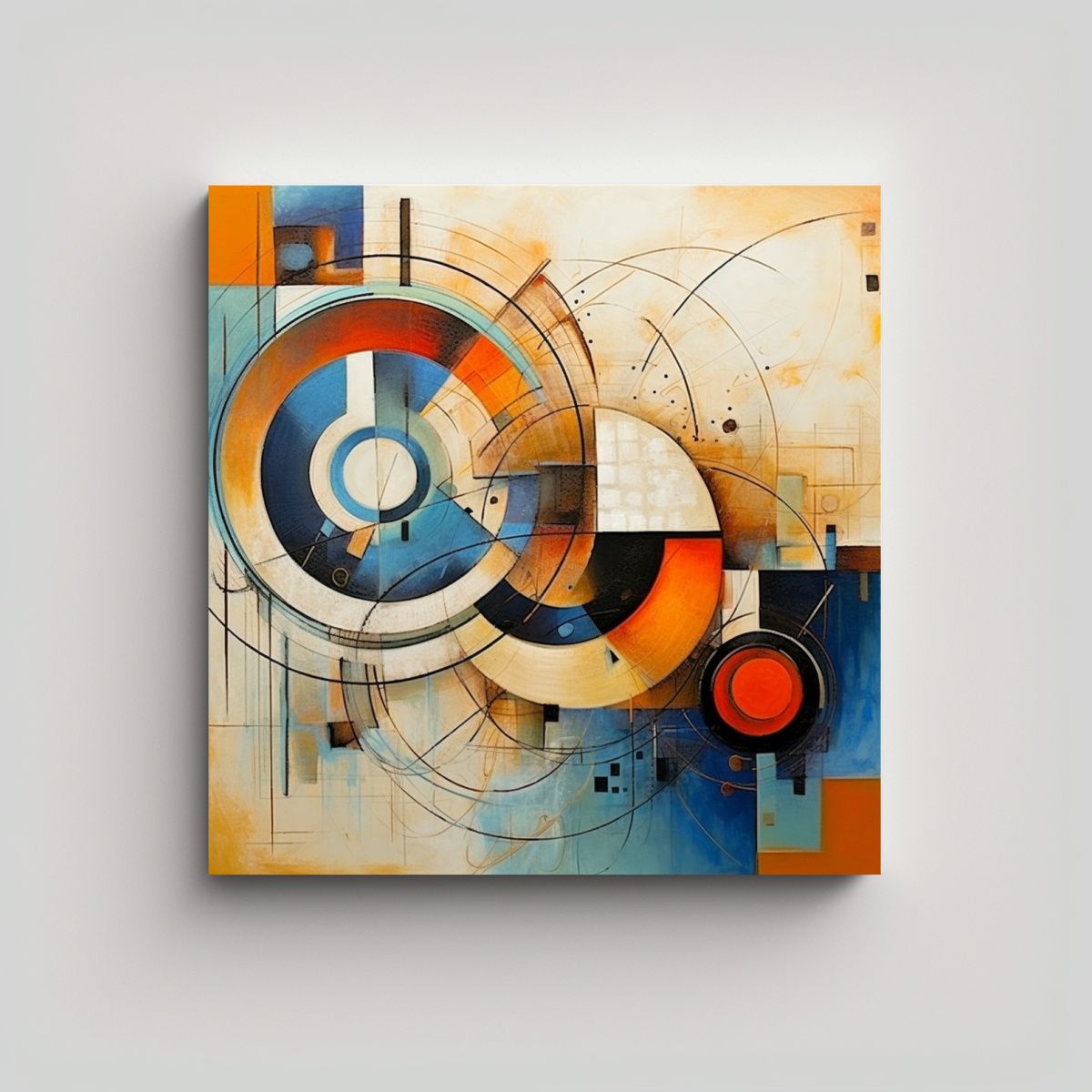 GENERICO - Cuadro Conceptual Pop Art Para Decoración Arte 60x60 Cm