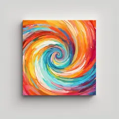 GENERICO - Pinturas Decorativas Abstractas Con Patrones De 50x50 Cm