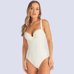 CHAMELA - TRAJE DE BAÑO BLANCO COPAS CONTROL DE ABDOMEN 42895