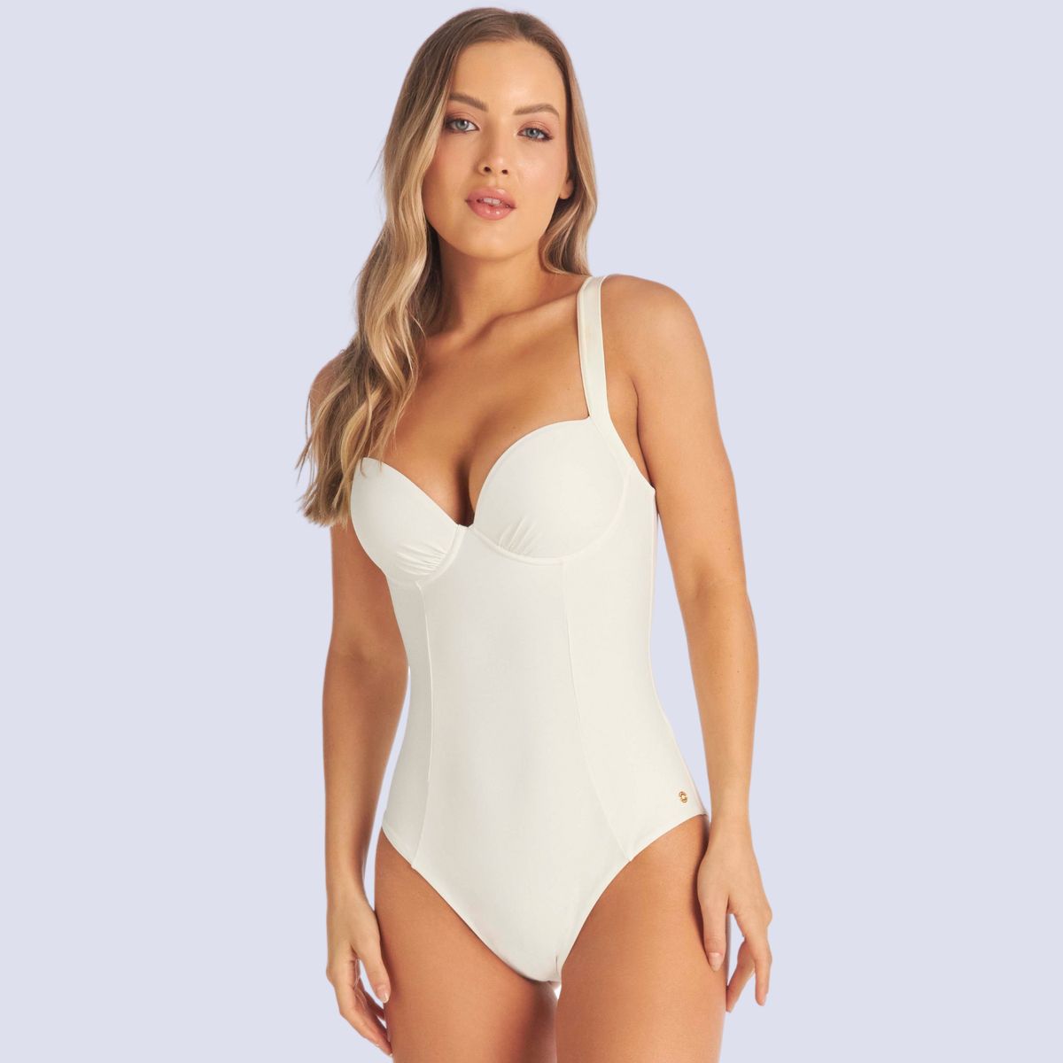 CHAMELA - TRAJE DE BAÑO BLANCO COPAS CONTROL DE ABDOMEN CHAMELA 42895