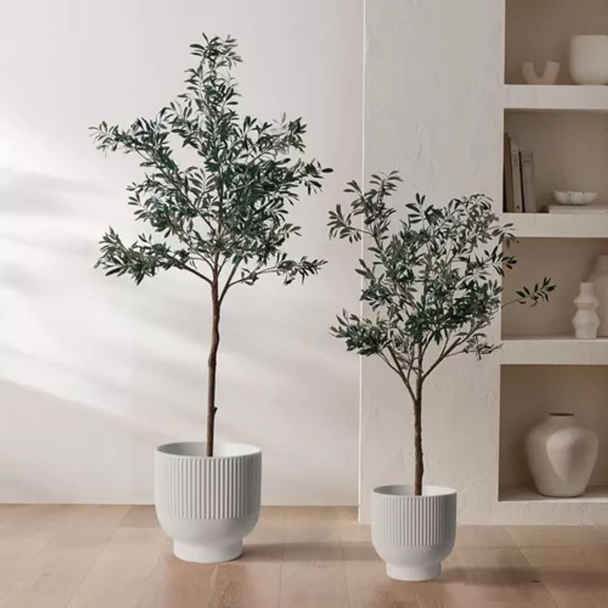 GENERICO - Set 3 Macetero Maceta De Ceramica BEIGE