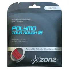 ZONS - Set Cuerda Tenis Polymo Tour Rough 1.30 / 16 Rojo
