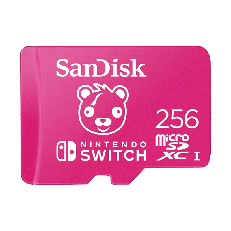 SANDISK - Tarjeta microSD SanDisk para Nintendo Switch 256GB Fortnite - Rosa