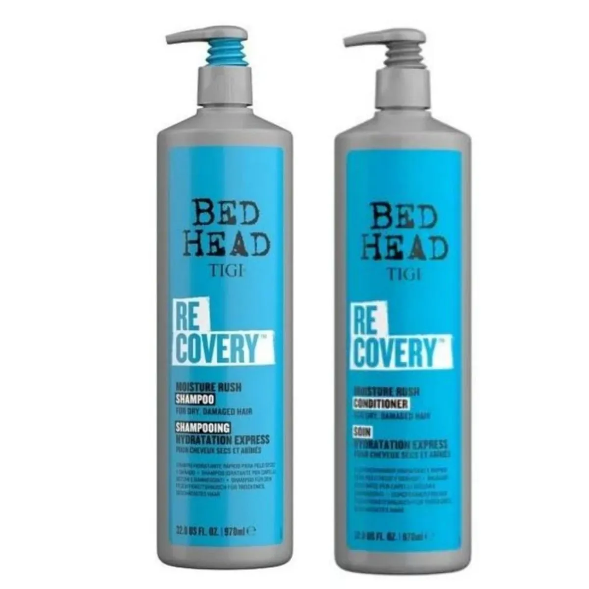 TIGI - Pack Shampoo + Acondicionador Bed Head Recovery TIGI 970 ml