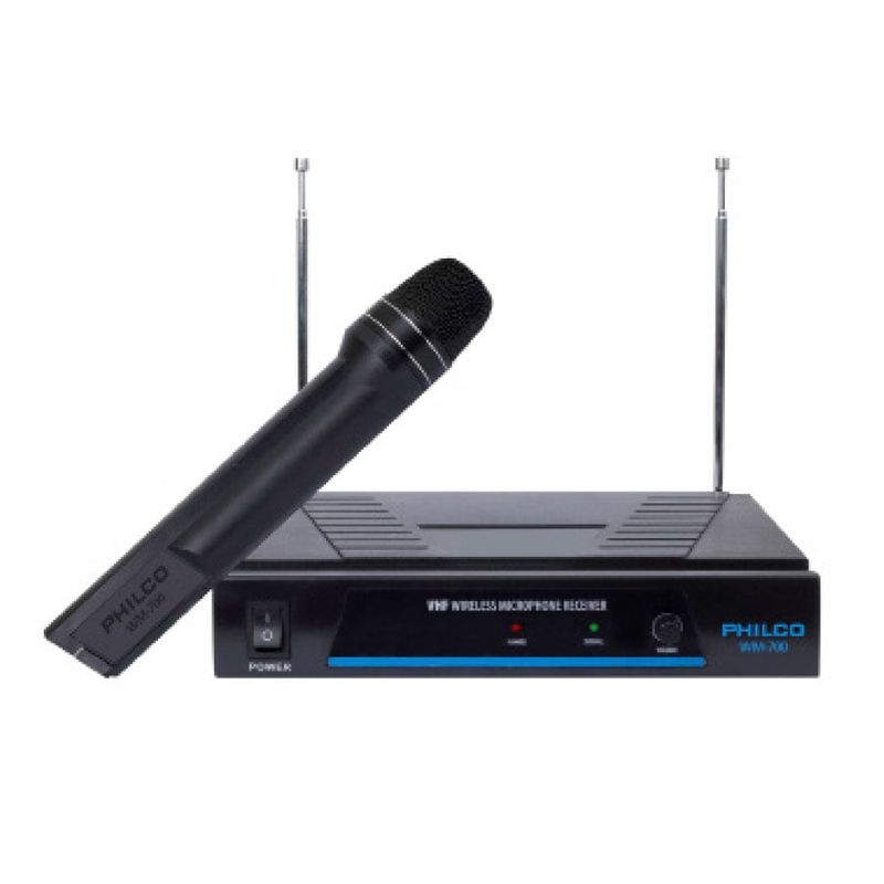 PHILCO - Micrófono WM700 Inalámbrico VHF PHILCO