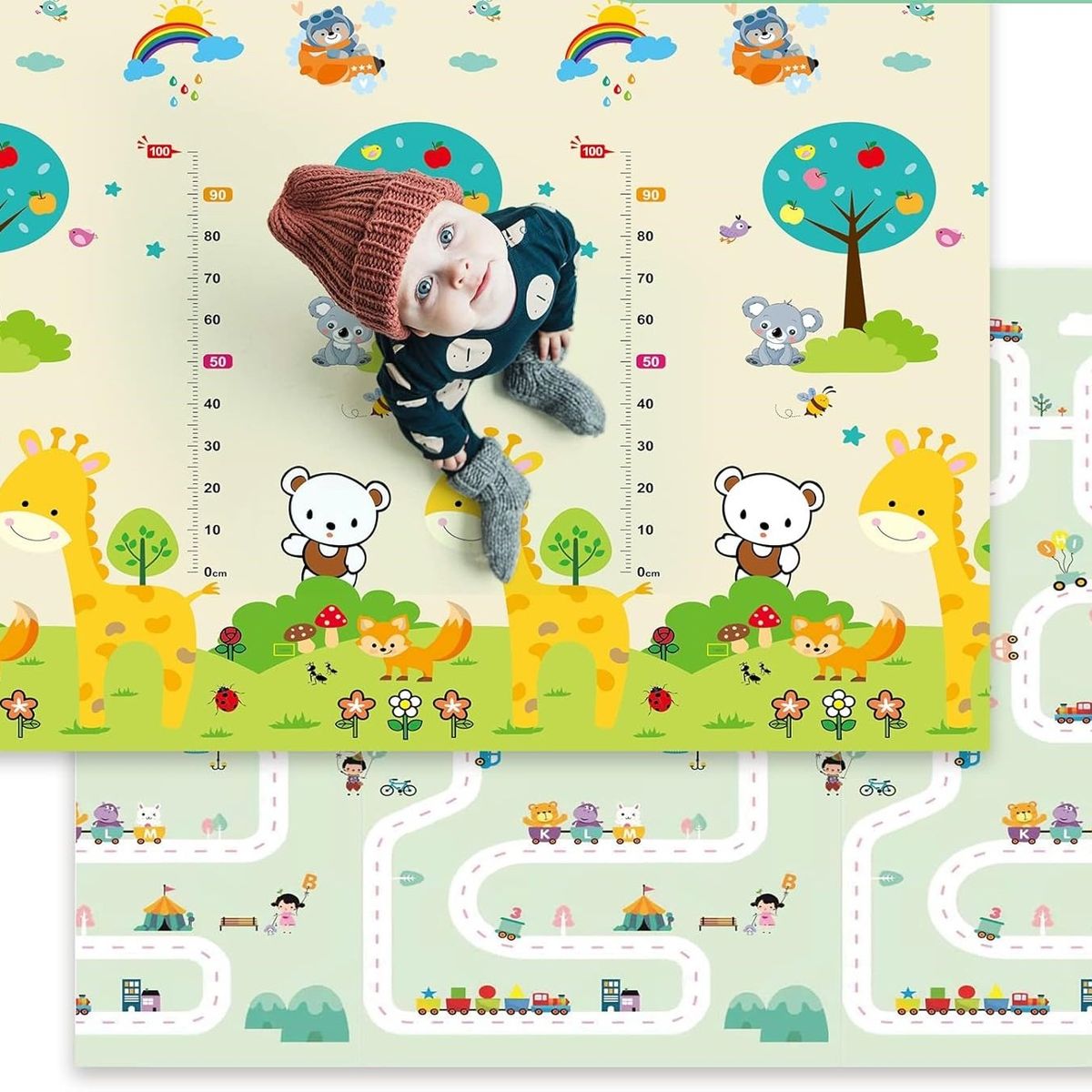 GENERICO - Alfombra Piso bebe térmico alfombra Antigolpe 180 x 150cm