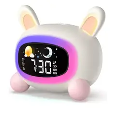 GENERICO - Reloj Despertador Infantil Con Luces Nocturnas Para Niños