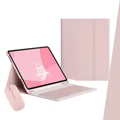 GENERICO - Fundas Con Teclado y Mouse Para Tablet Samsung S9Plus-S9FePlus-Letra Ñ
