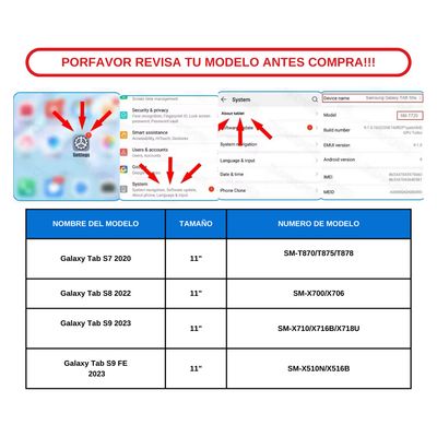 Imagen 2 del producto Funda Teclado y Mouse Para Galaxy Tab S10Plus-S9Plus-S9FePlus- Letra Ñ